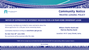 Community Notice TRUSTEE LEASING POLICY landscape